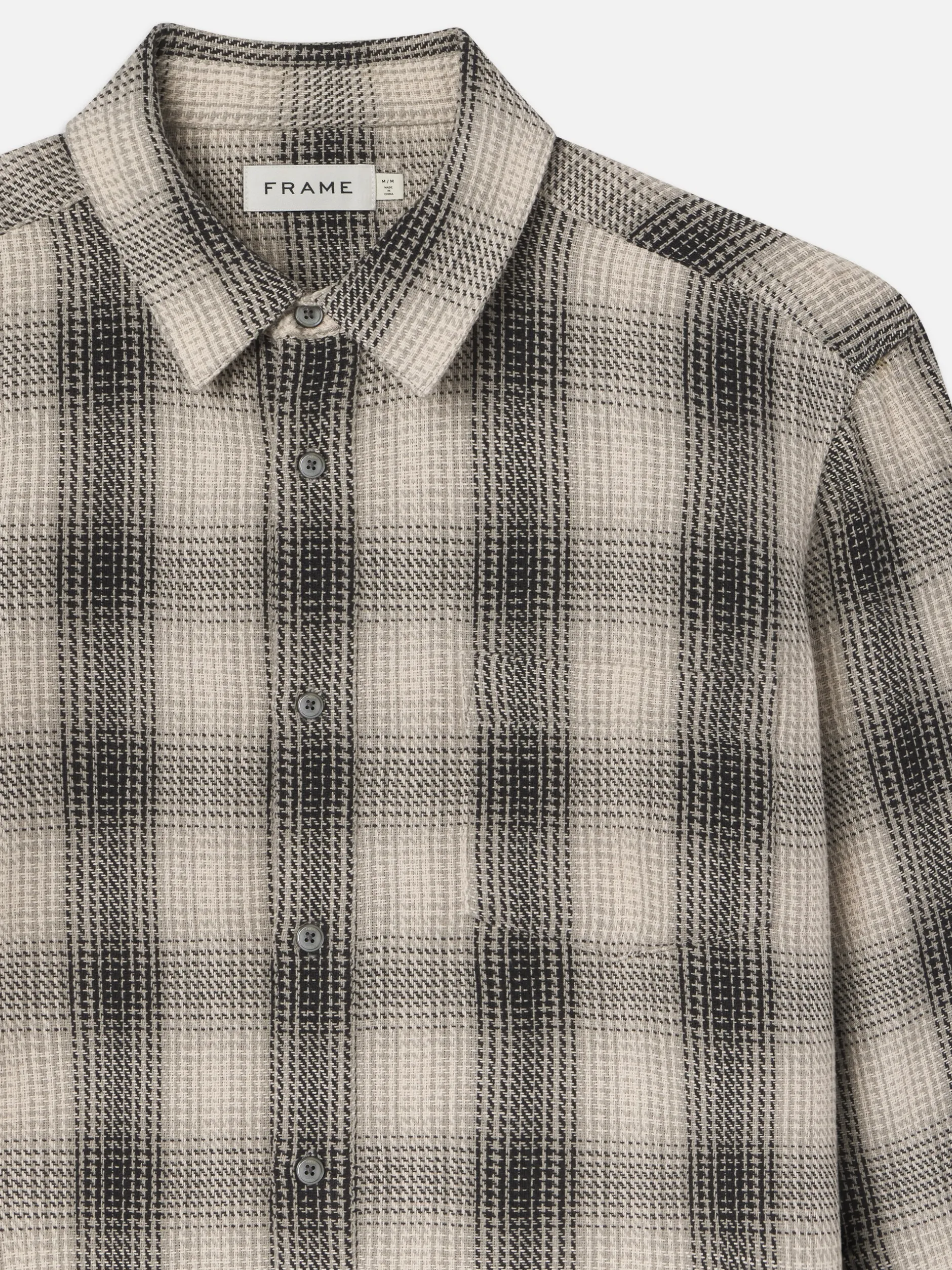 FRAME Baja Plaid Shirt in Dark Navy< Shirts