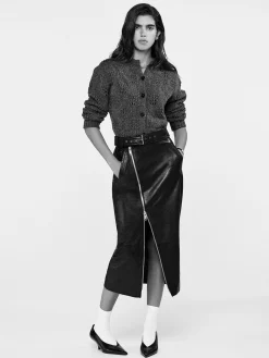 FRAME Biker Pencil Skirt in<Women Leather & Suede|Skirts & Shorts