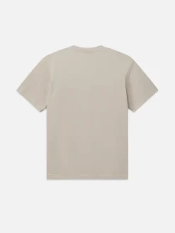 FRAME Boxy Textured Tee in Off White< Tees & Polos