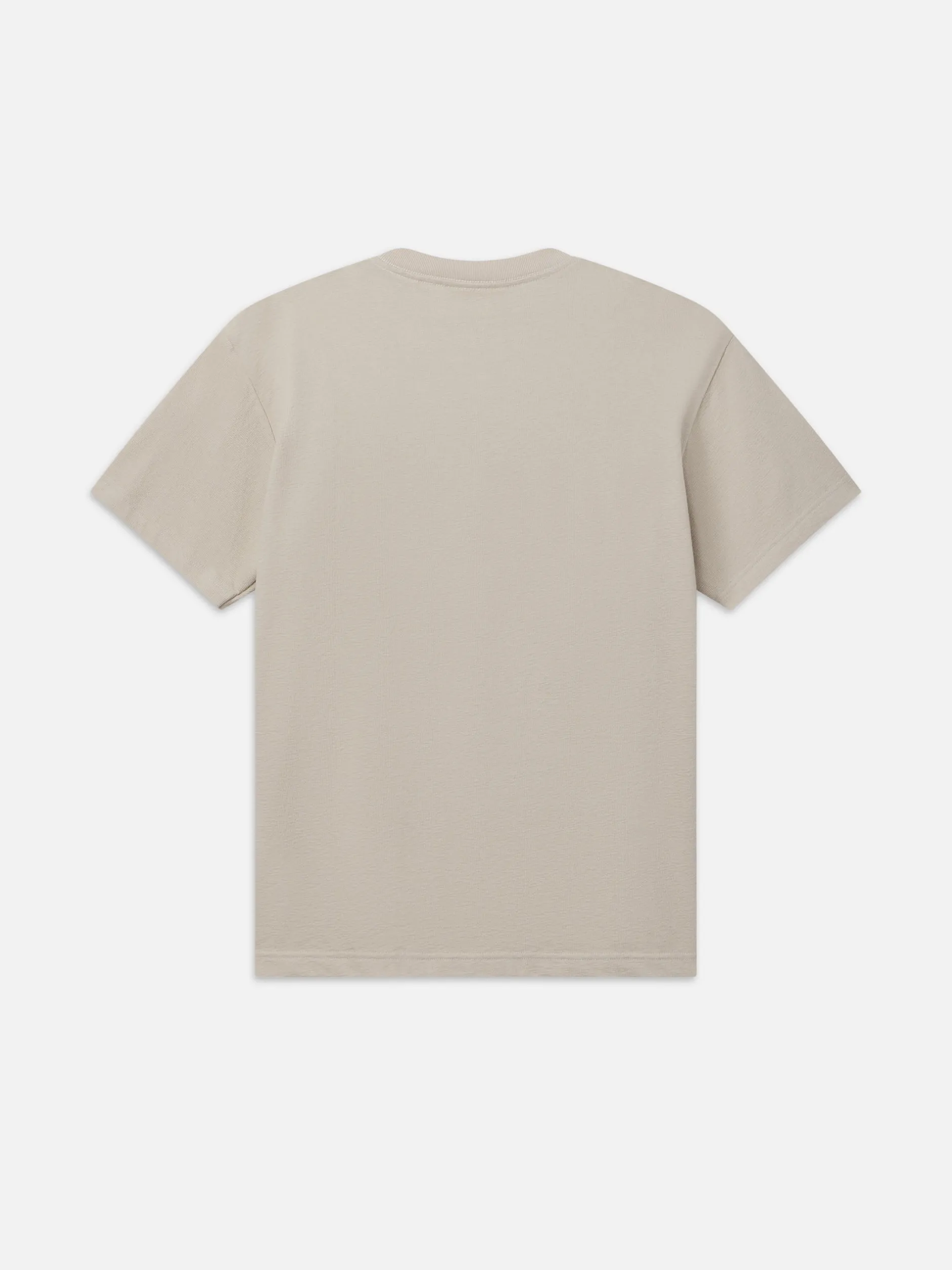 FRAME Boxy Textured Tee in Off White< Tees & Polos