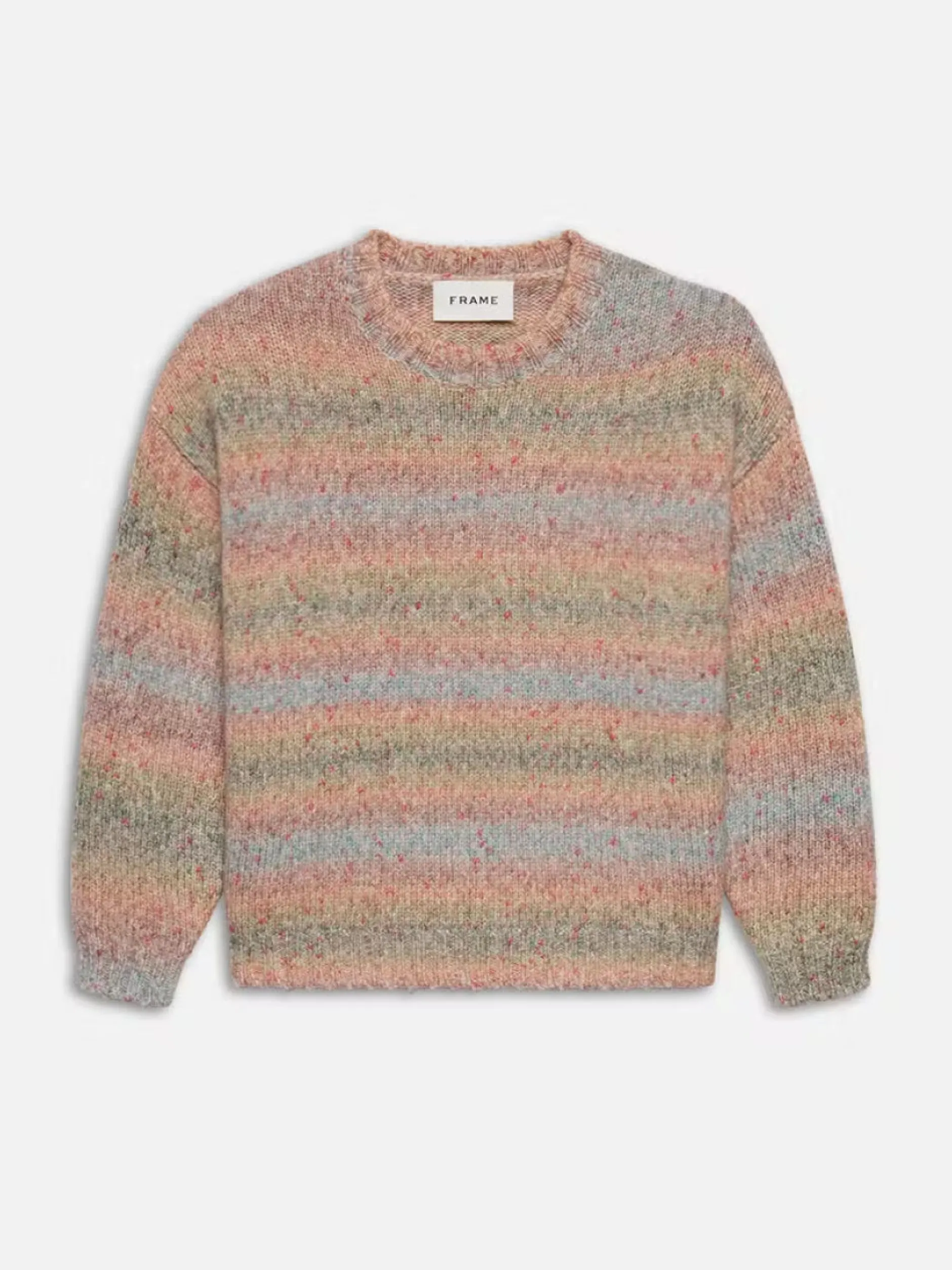 FRAME Brushed Tweed Sweater in Soft Lavender Multi< Sweaters & Hoodies