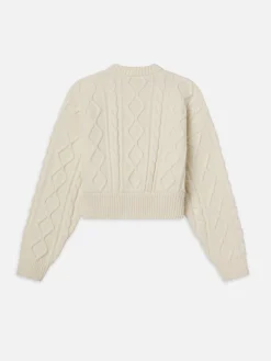 FRAME Cable Cardi in<Women Sweaters