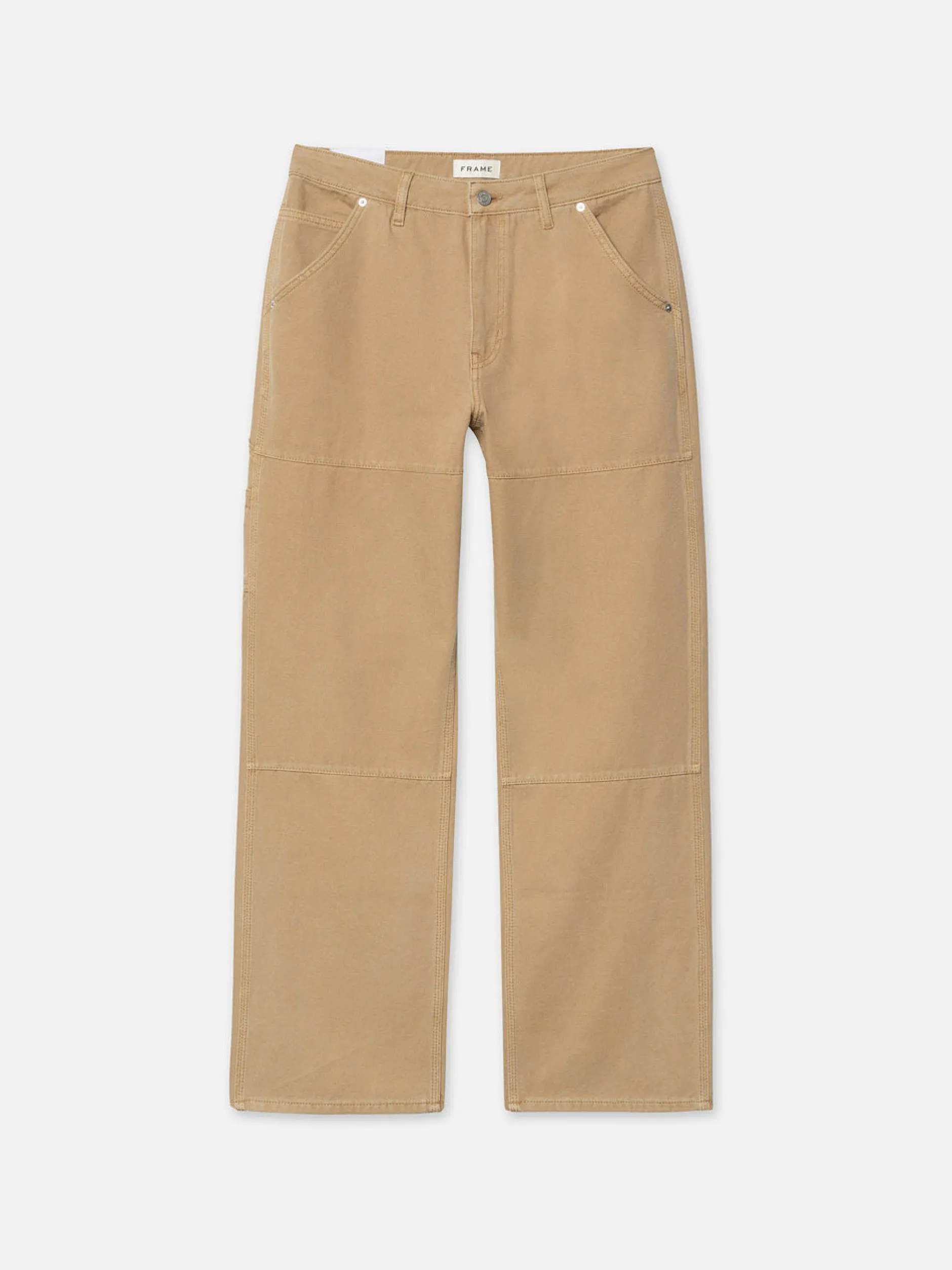 FRAME Canvas Workwear Pant in Dusty Khaki< Straight