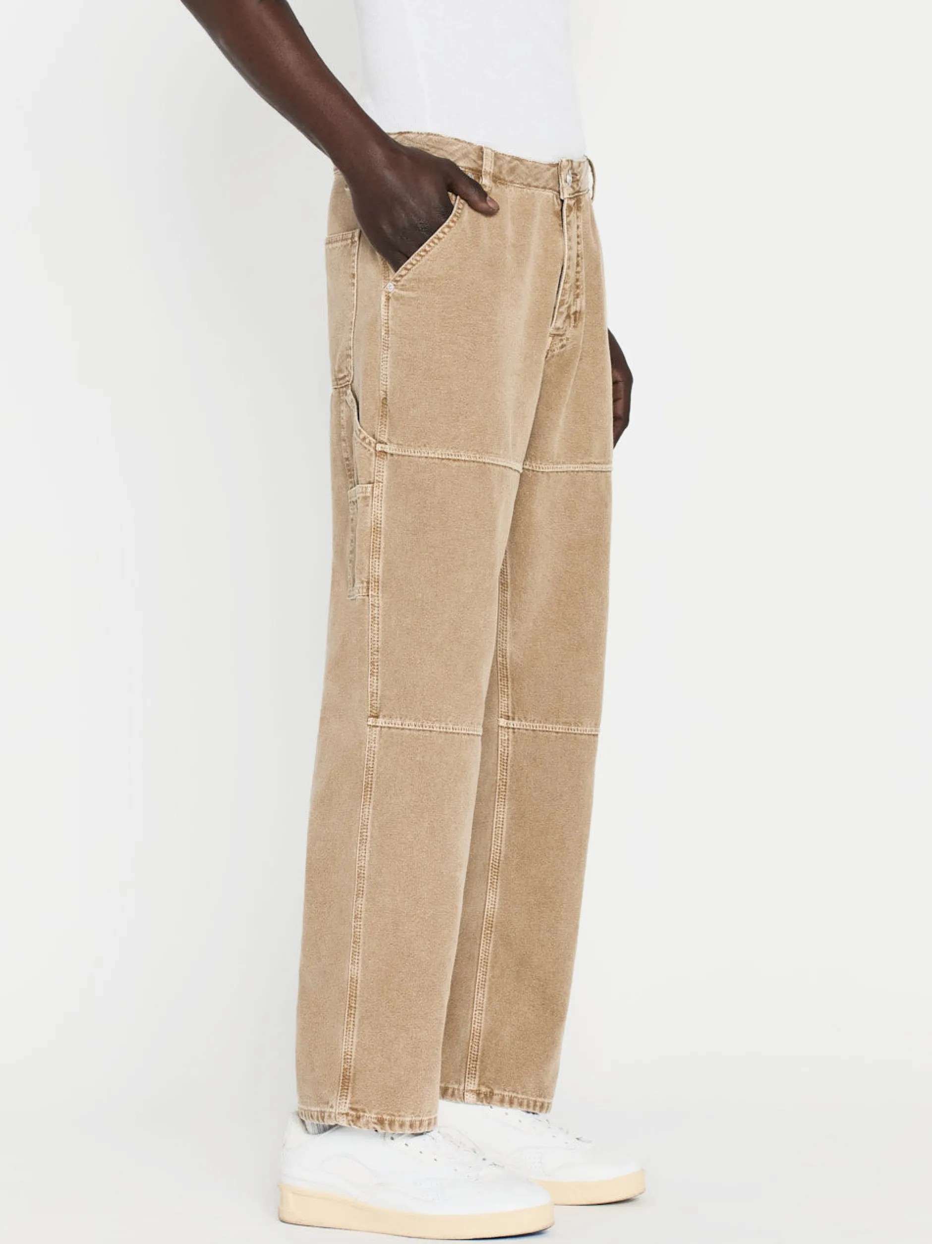 FRAME Canvas Workwear Pant in Dusty Khaki< Straight