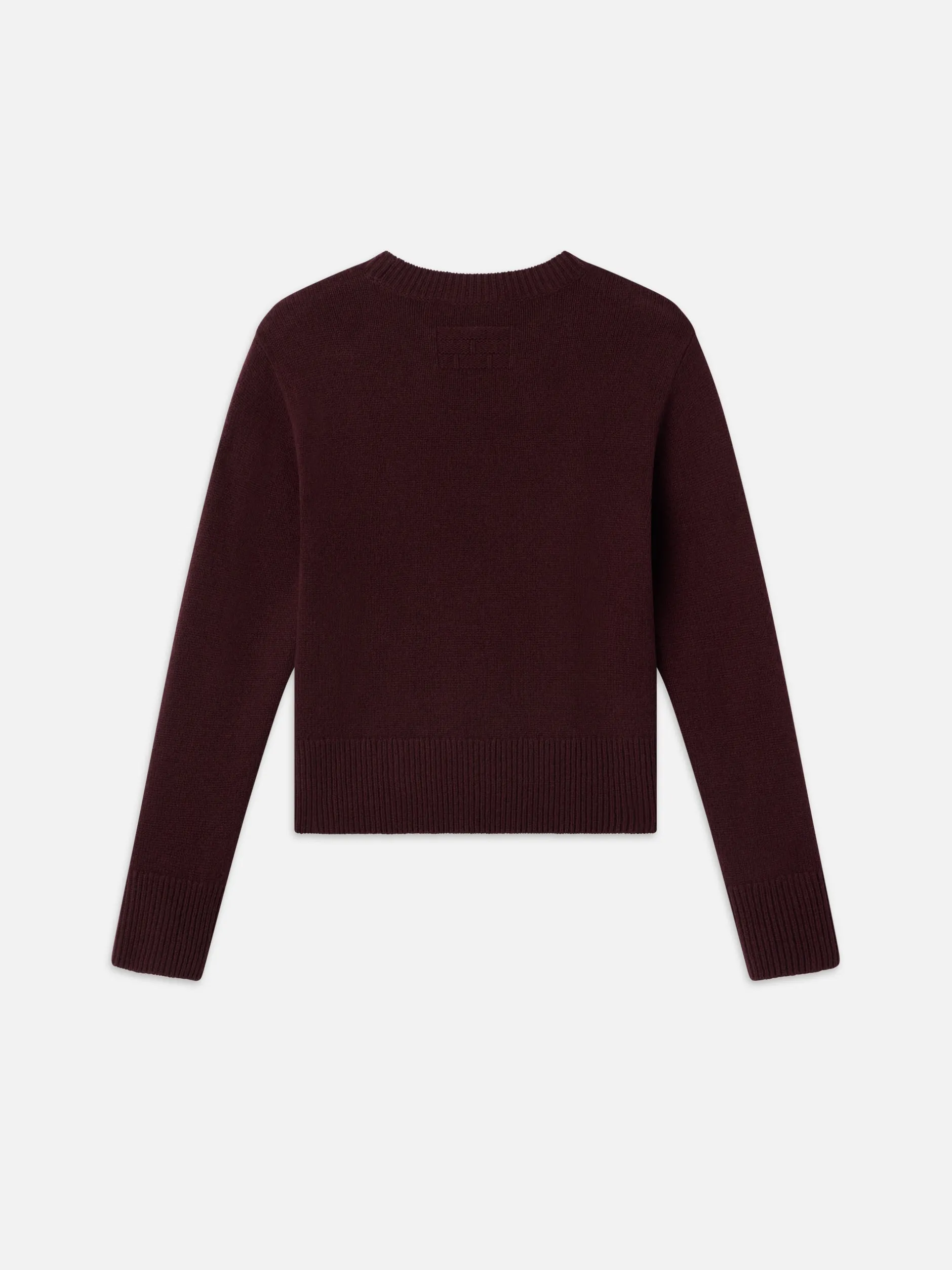 FRAME Cashmere Clean Crew in Deep Burgundy<Women Sweaters