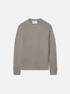FRAME Cashmere Crewneck Sweater in Stone Beige< Sweaters & Hoodies