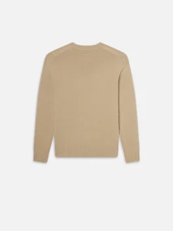 FRAME Cashmere Crewneck Sweater in Sand Beige<Women Sweaters|Sweaters & Hoodies
