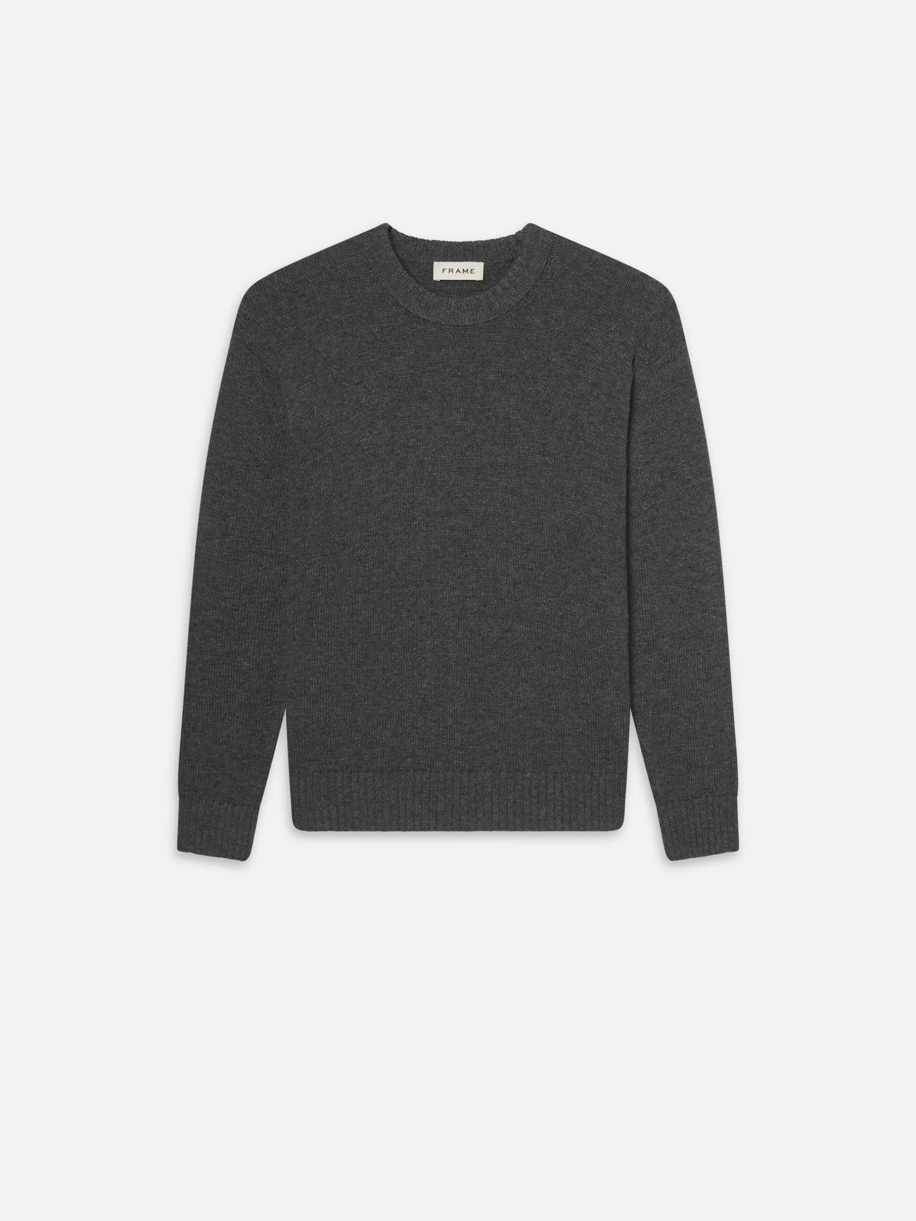 FRAME Cashmere Crewneck Sweater in Dark Grey< Sweaters & Hoodies