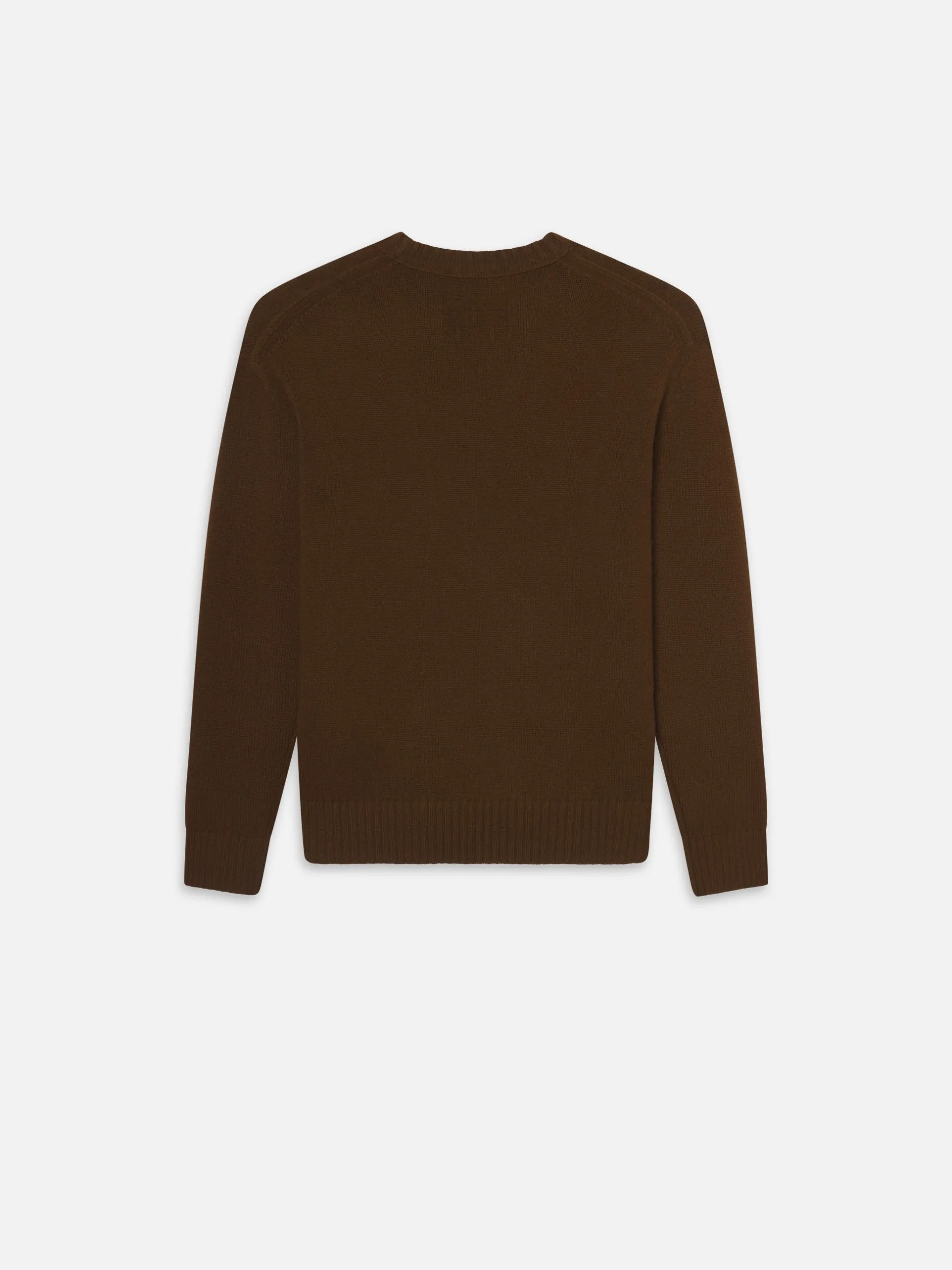 FRAME Cashmere Crewneck Sweater in Dark Camel< Sweaters & Hoodies