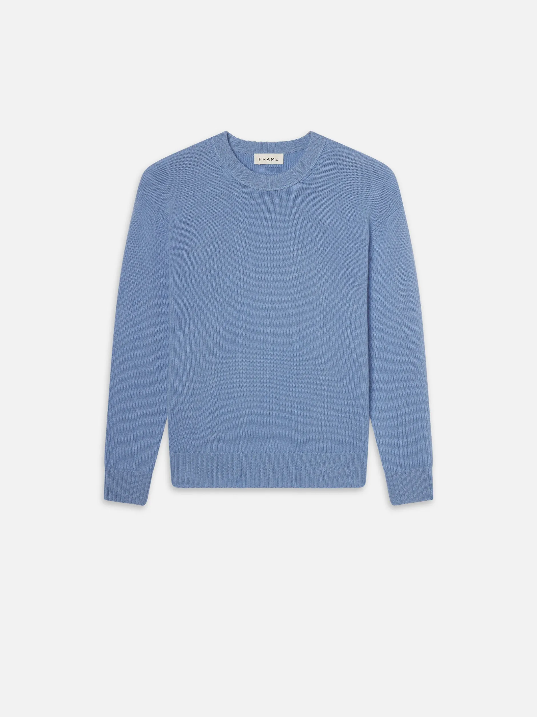 FRAME Cashmere Crewneck Sweater in Soft Blue< Sweaters & Hoodies