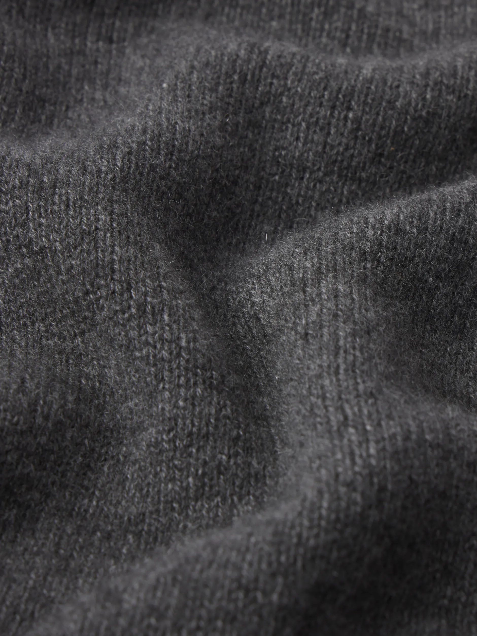 FRAME Cashmere Gathered Sweater in Dark Gris Heather<Women Sweaters