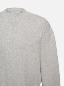 FRAME Classic Crew Sweatshirt in Heather Grey<Women Sweaters