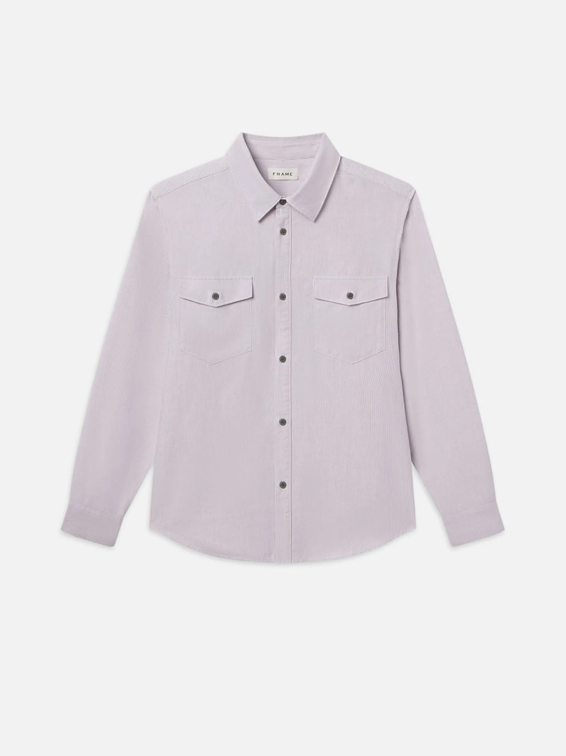 FRAME Classic Oxford Shirt in Lavender Stripe< Shirts