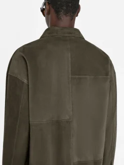 FRAME Clean Suede Shirt in< Leather & Suede|Shirts