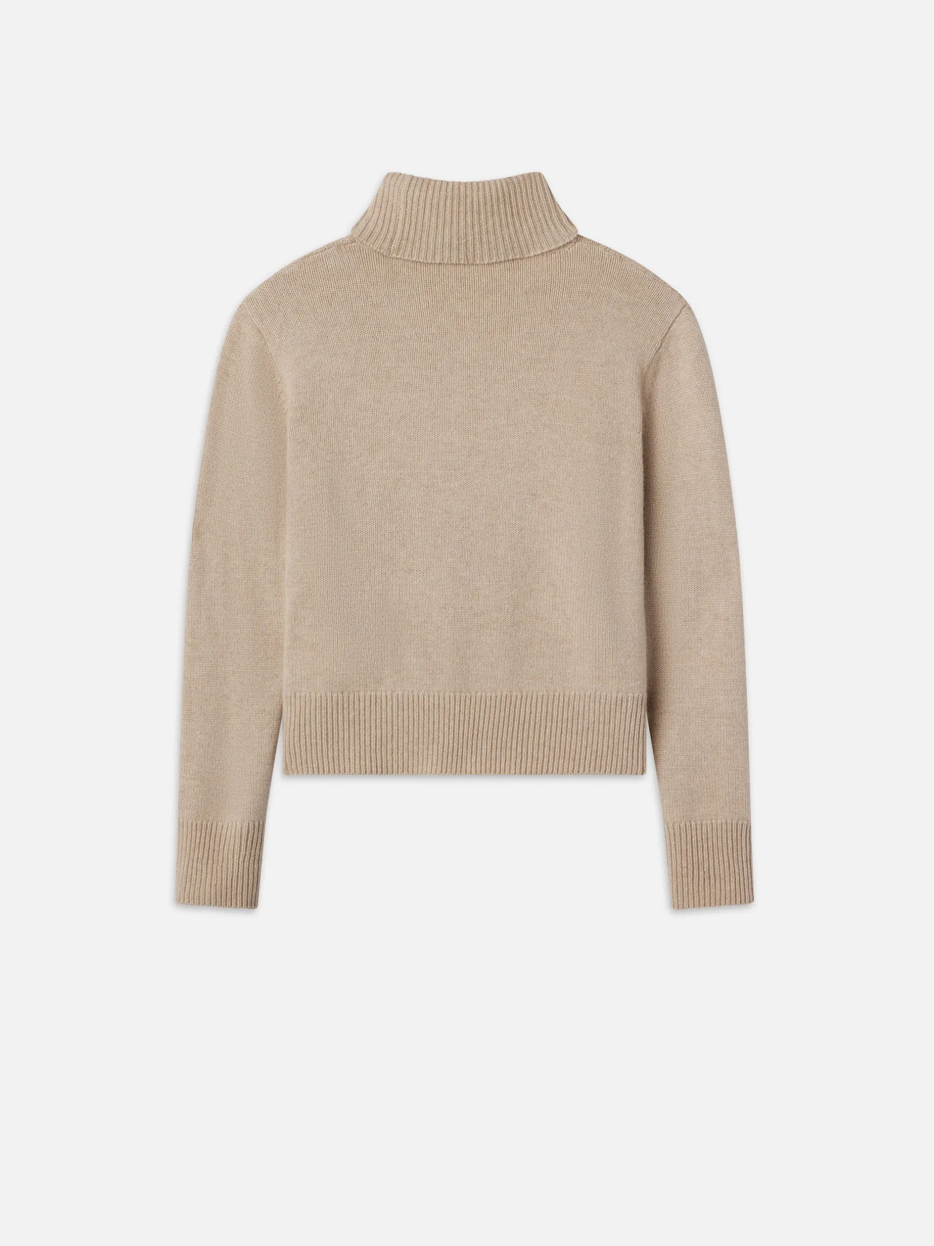 FRAME Clean Turtleneck Sweater in Oatmeal Heather<Women Sweaters