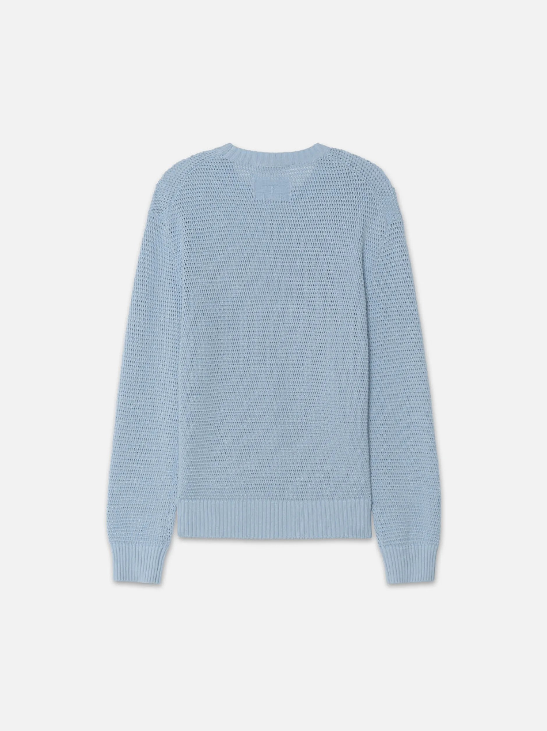 FRAME Cotton Blend Sweater in Light Blue< Sweaters & Hoodies