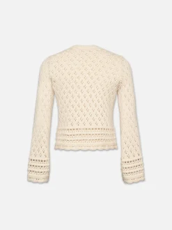 FRAME Crochet Knit Top in<Women Sweaters