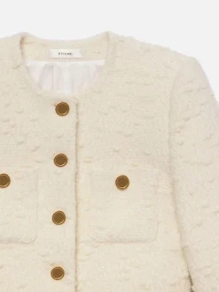 FRAME Cropped Button Front Jacket in<Women Jackets & Coats