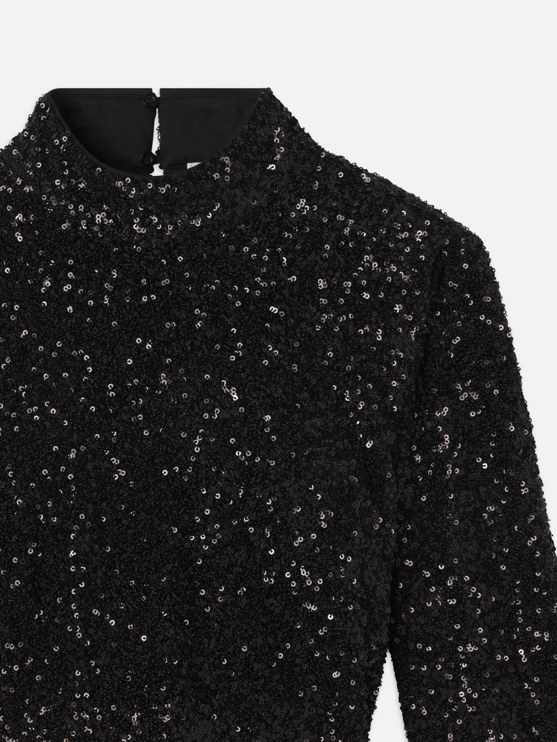 FRAME Cropped Sequin Top in<Women Tops & Blouses
