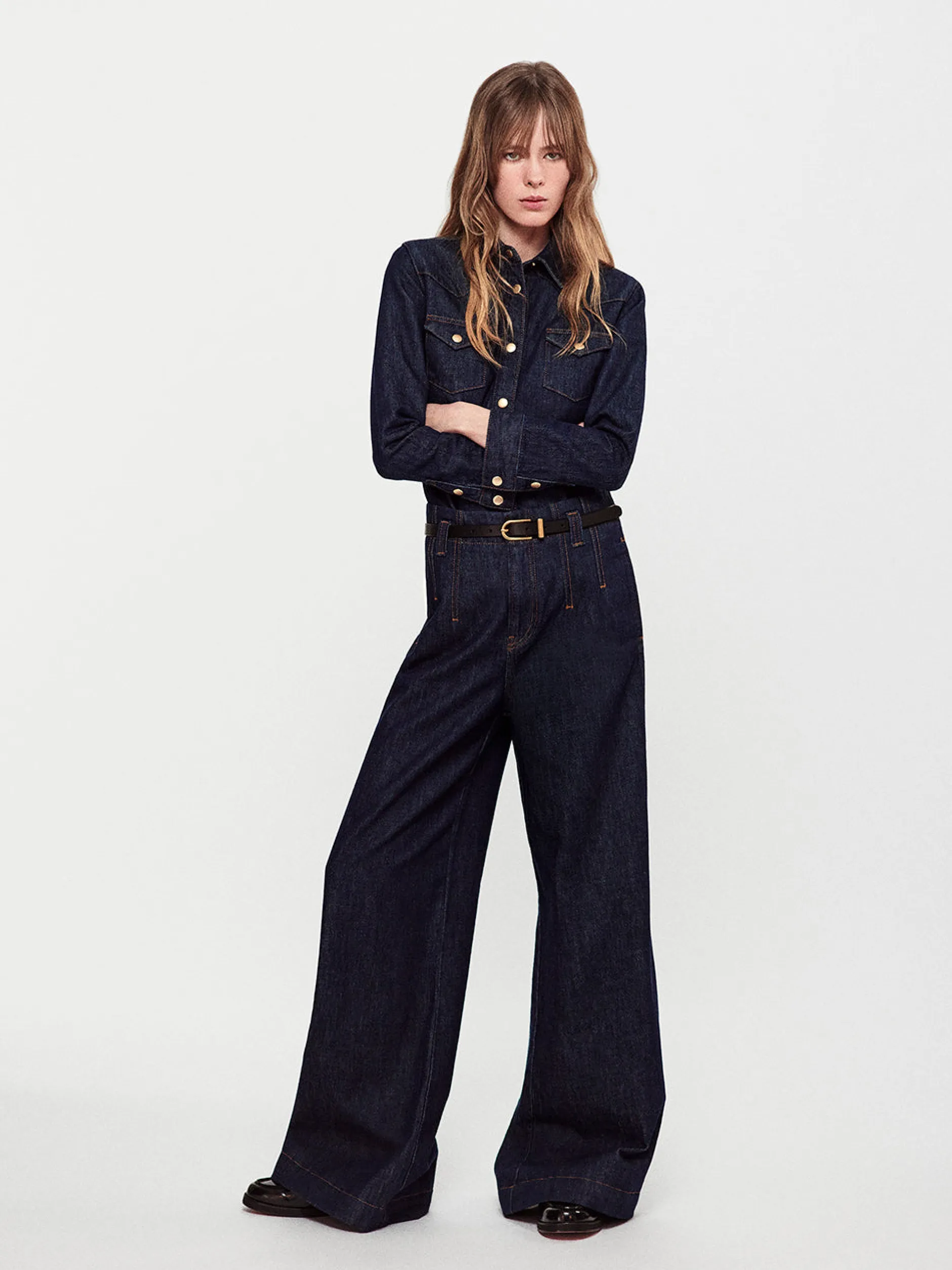 FRAME Darted Wide Leg Jean in<Women Wide Leg|Long