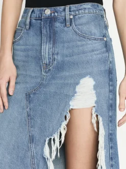FRAME Deconstructed Fray Hem Skirt in<Women Skirts & Shorts
