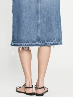 FRAME Deconstructed Fray Hem Skirt in<Women Skirts & Shorts