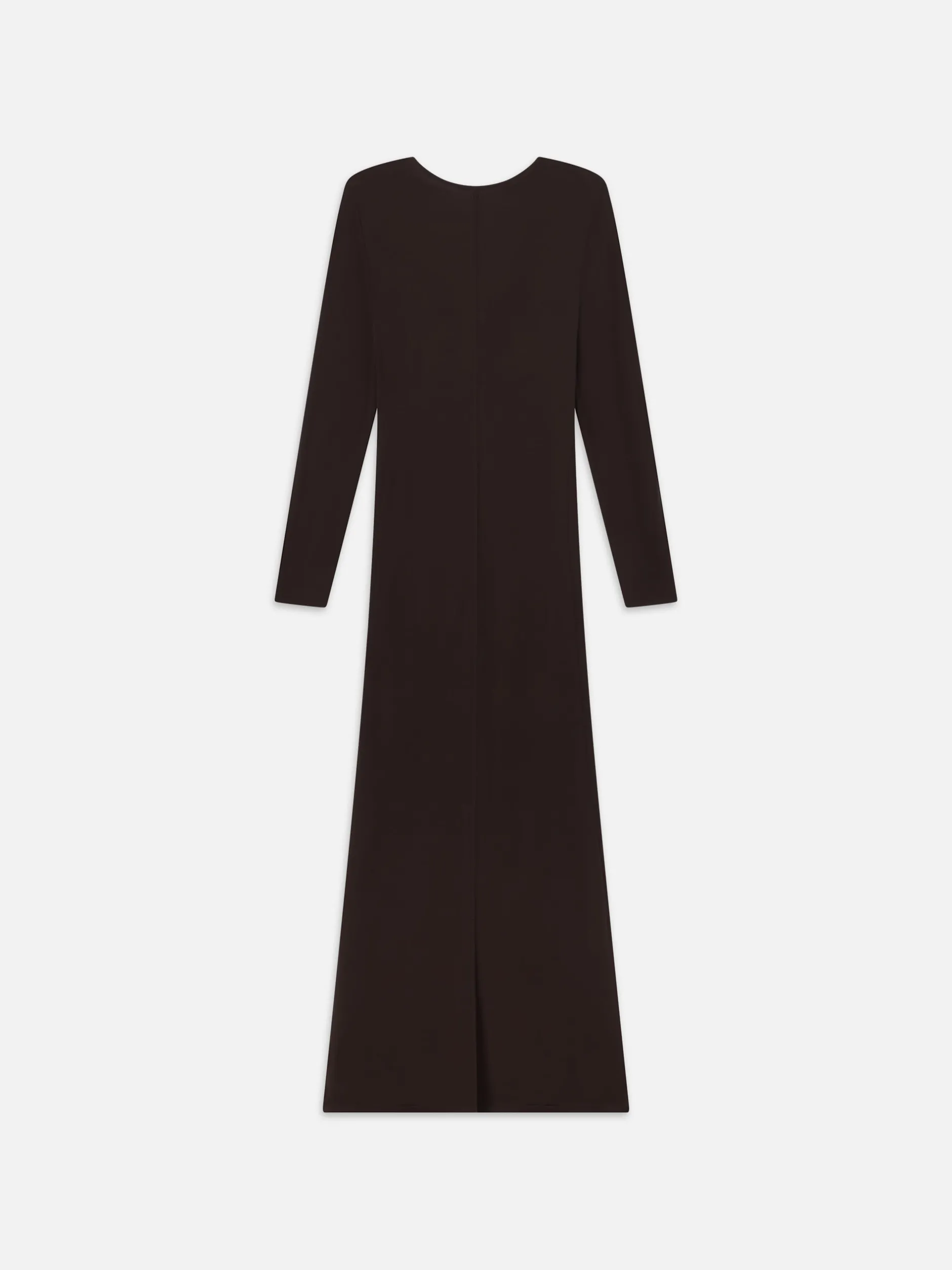 FRAME Deep V Jersey Dress in Chocolate Brown<Women Dresses & Jumpsuits