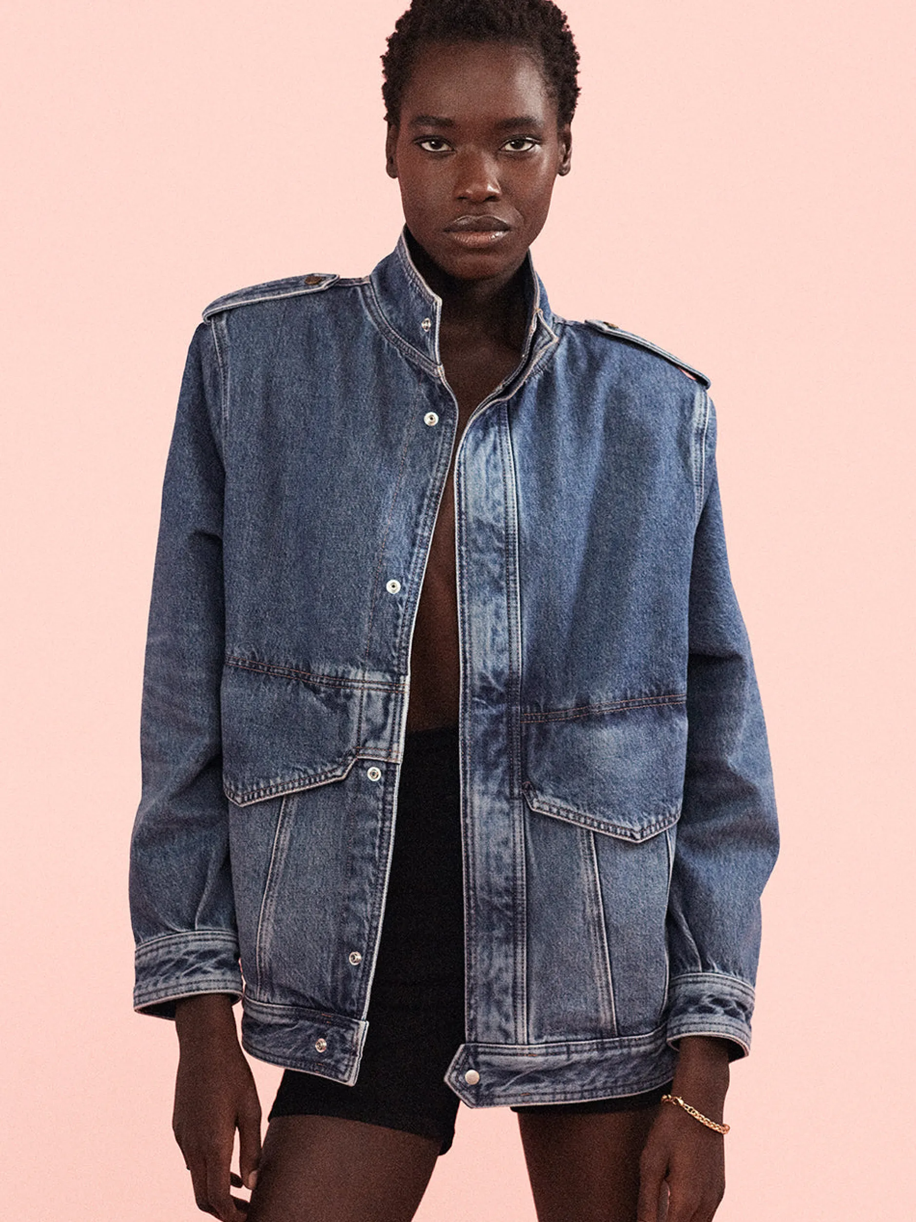 FRAME Denim Power Jacket in<Women Jackets & Coats