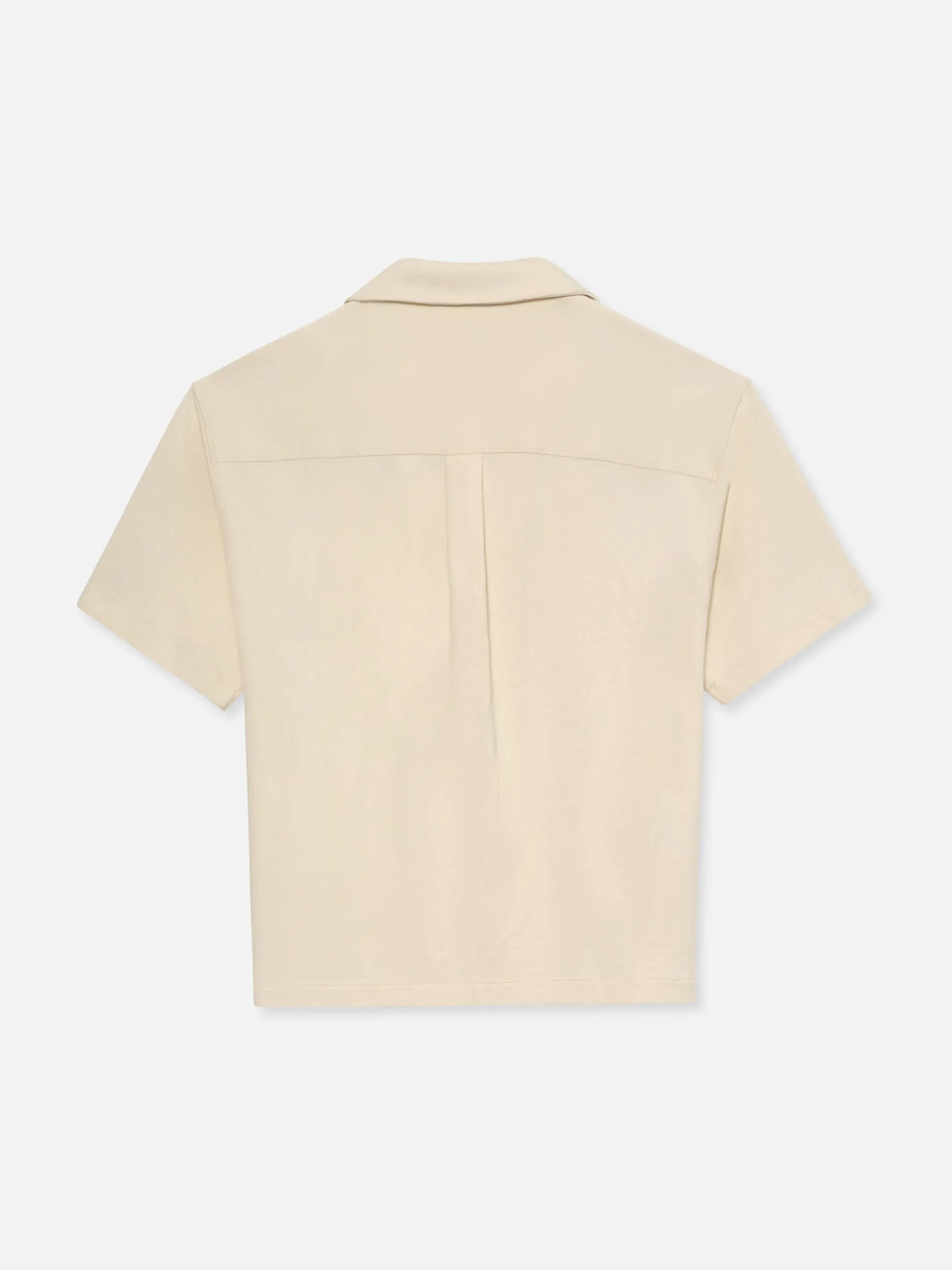 FRAME Duo Fold Relaxed Short Sleeve Shirt in White Sand< Shirts