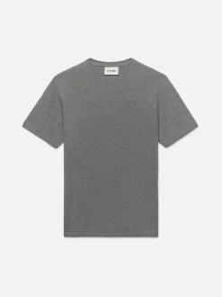 FRAME Duo Fold Tee in Heather Grey< Tees & Polos