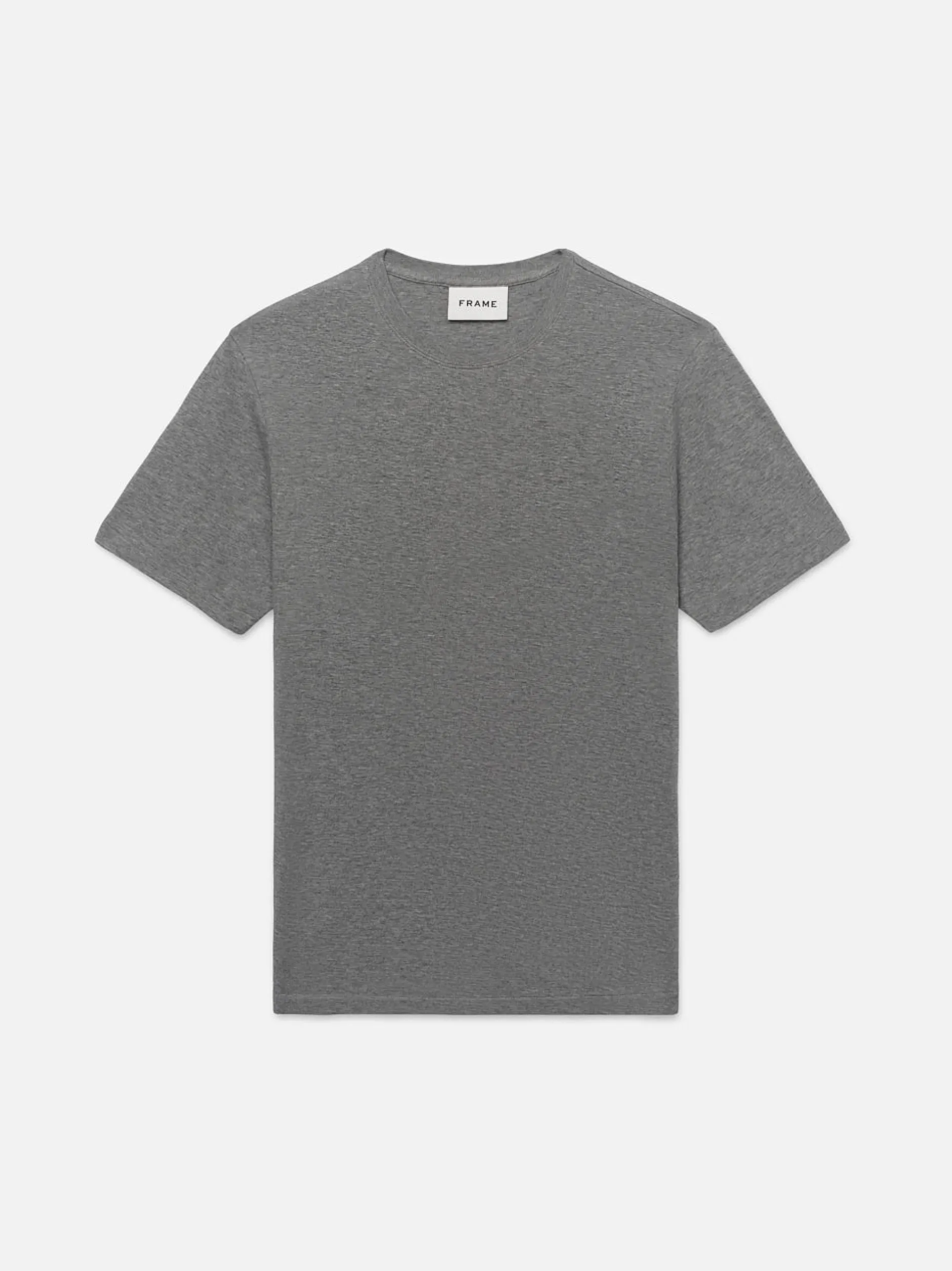 FRAME Duo Fold Tee in Heather Grey< Tees & Polos