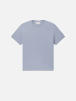 FRAME Duo Fold Tee in Soft Blue< Tees & Polos