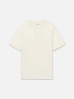 FRAME Duo Fold Tee in White Sand< Tees & Polos