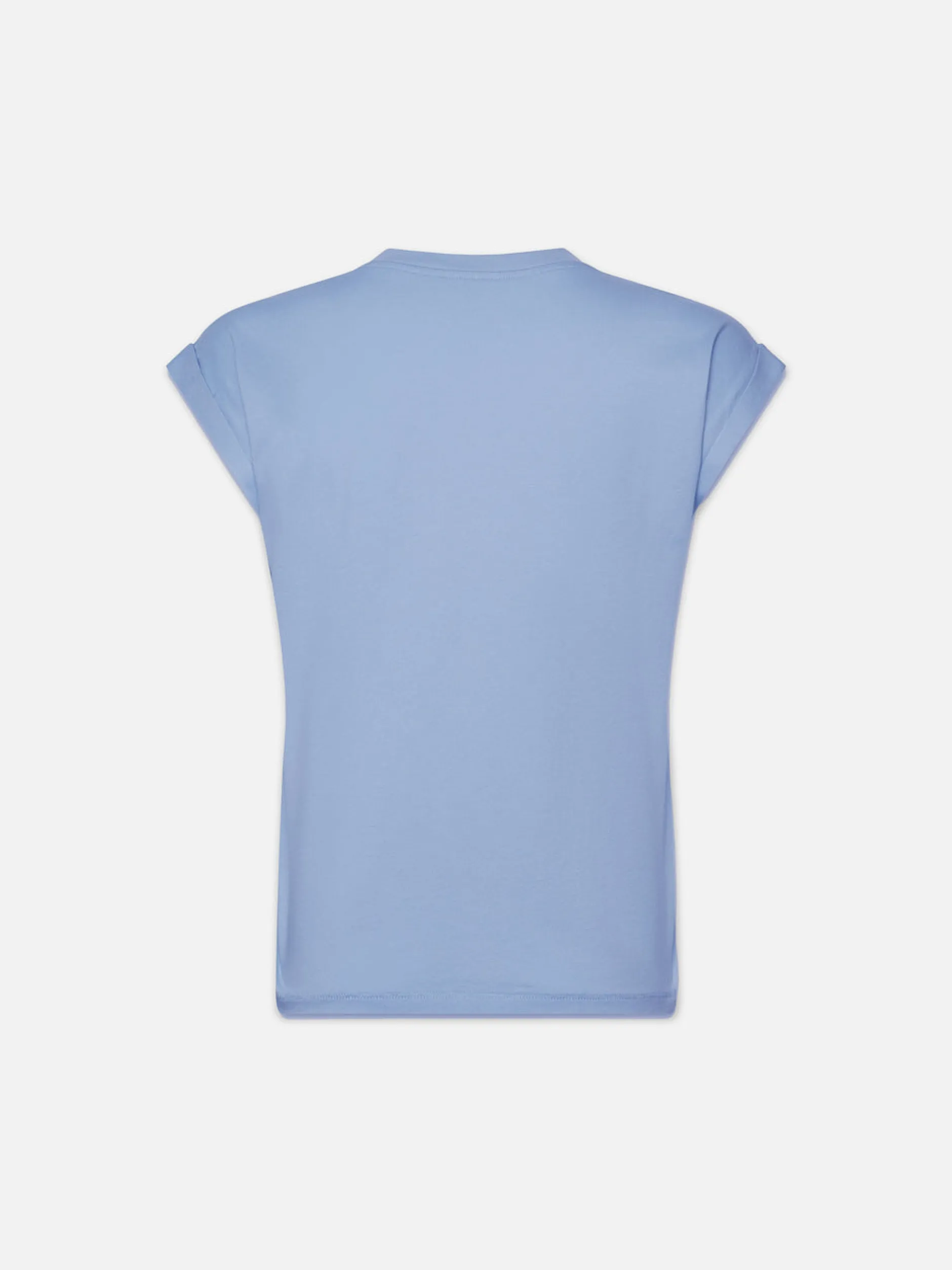 FRAME Easy V-Neck Tee in Light Blue<Women Tanks & Tees