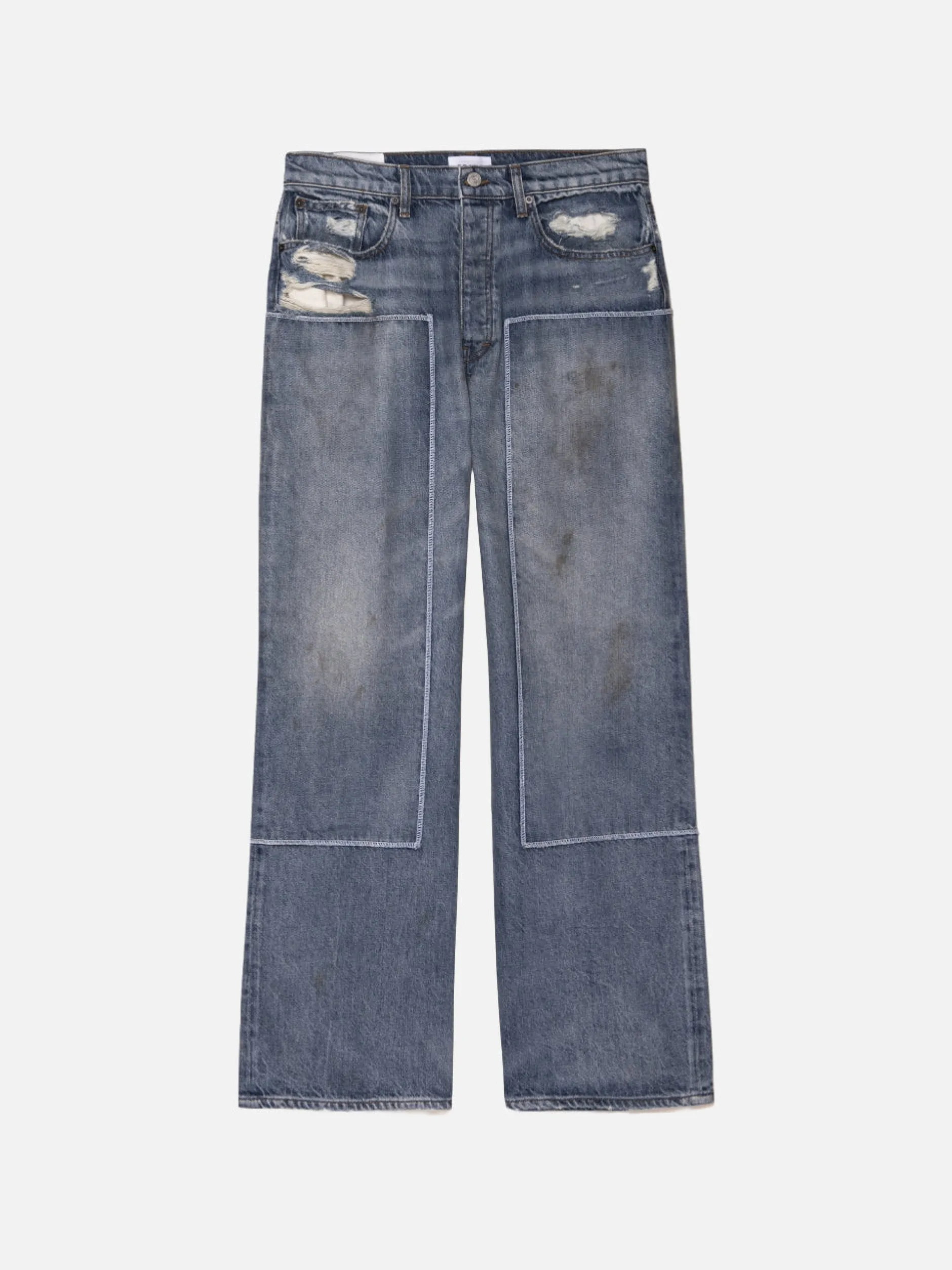 FRAME Extra Wide Leg Jean Patched in< Wide Leg