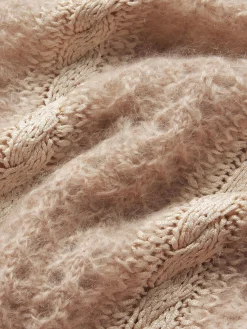 FRAME Femme Cable Mix Sweater in Blush Multi<Women Sweaters