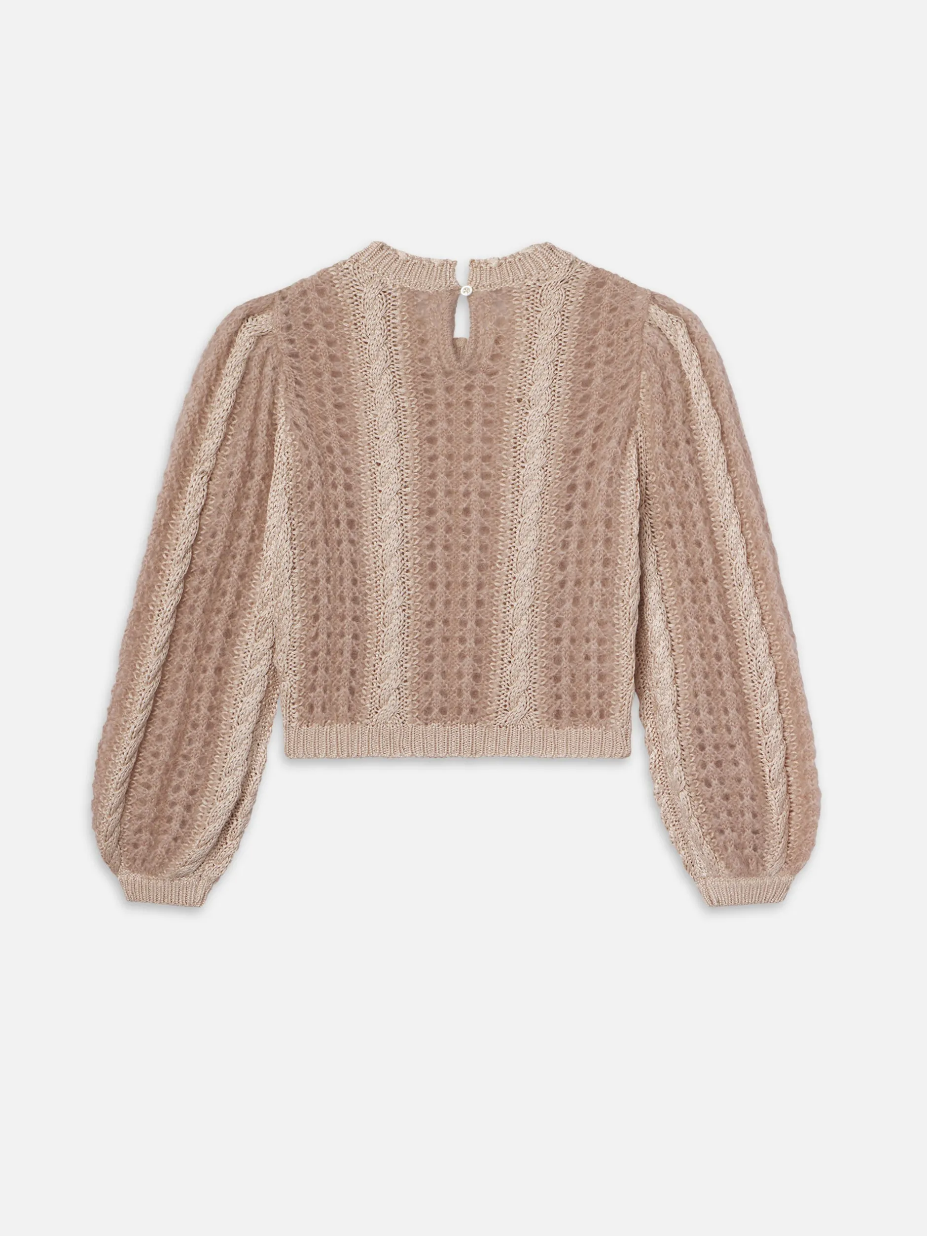 FRAME Femme Cable Mix Sweater in Blush Multi<Women Sweaters