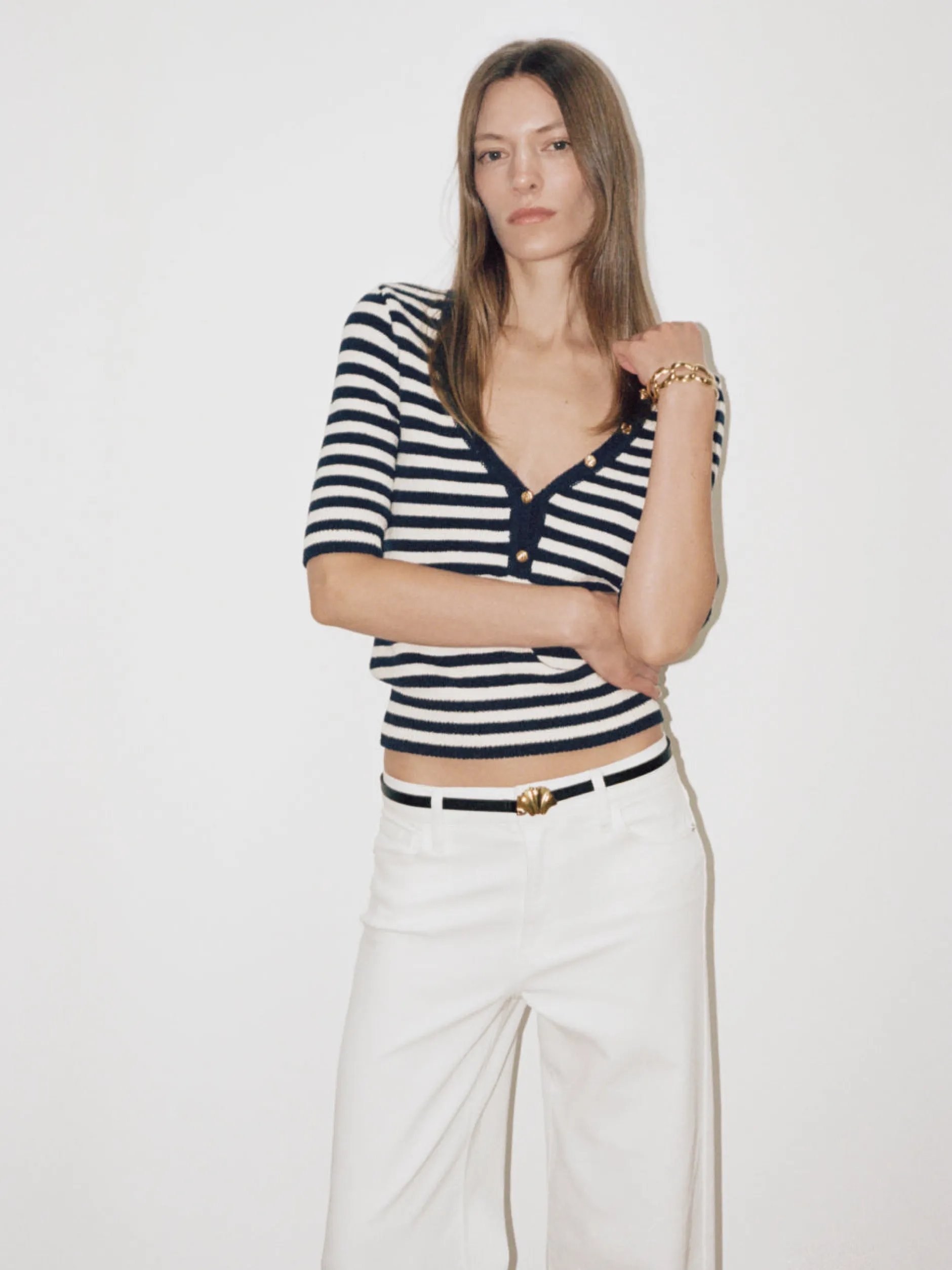 FRAME Femme Mariner Sweater in Navy Multi<Women Tops & Blouses|Sweaters