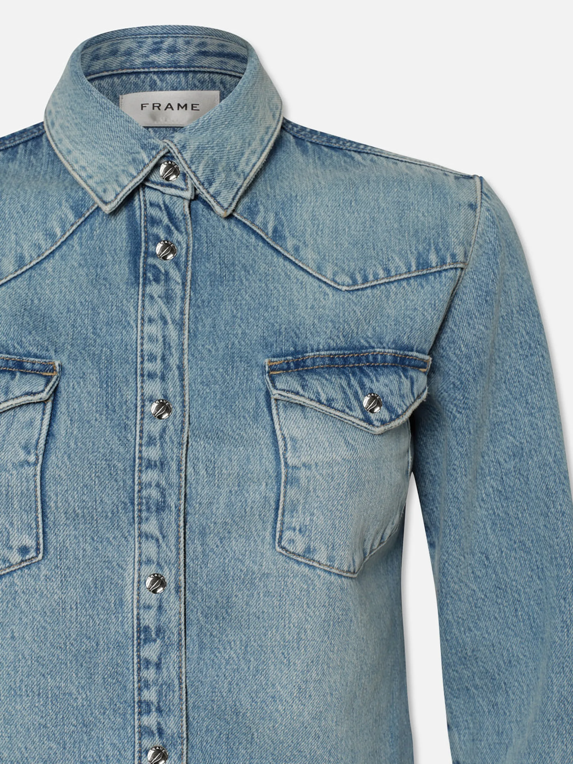FRAME Fitted Heritage Shirt in<Women Tops & Blouses
