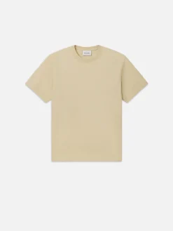 FRAME Logo Tee in Dusty Yellow< Tees & Polos