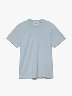 FRAME Logo Tee in Sky Blue< Tees & Polos