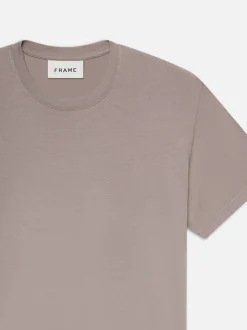 FRAME Logo Tee in Soft Lavender< Tees & Polos
