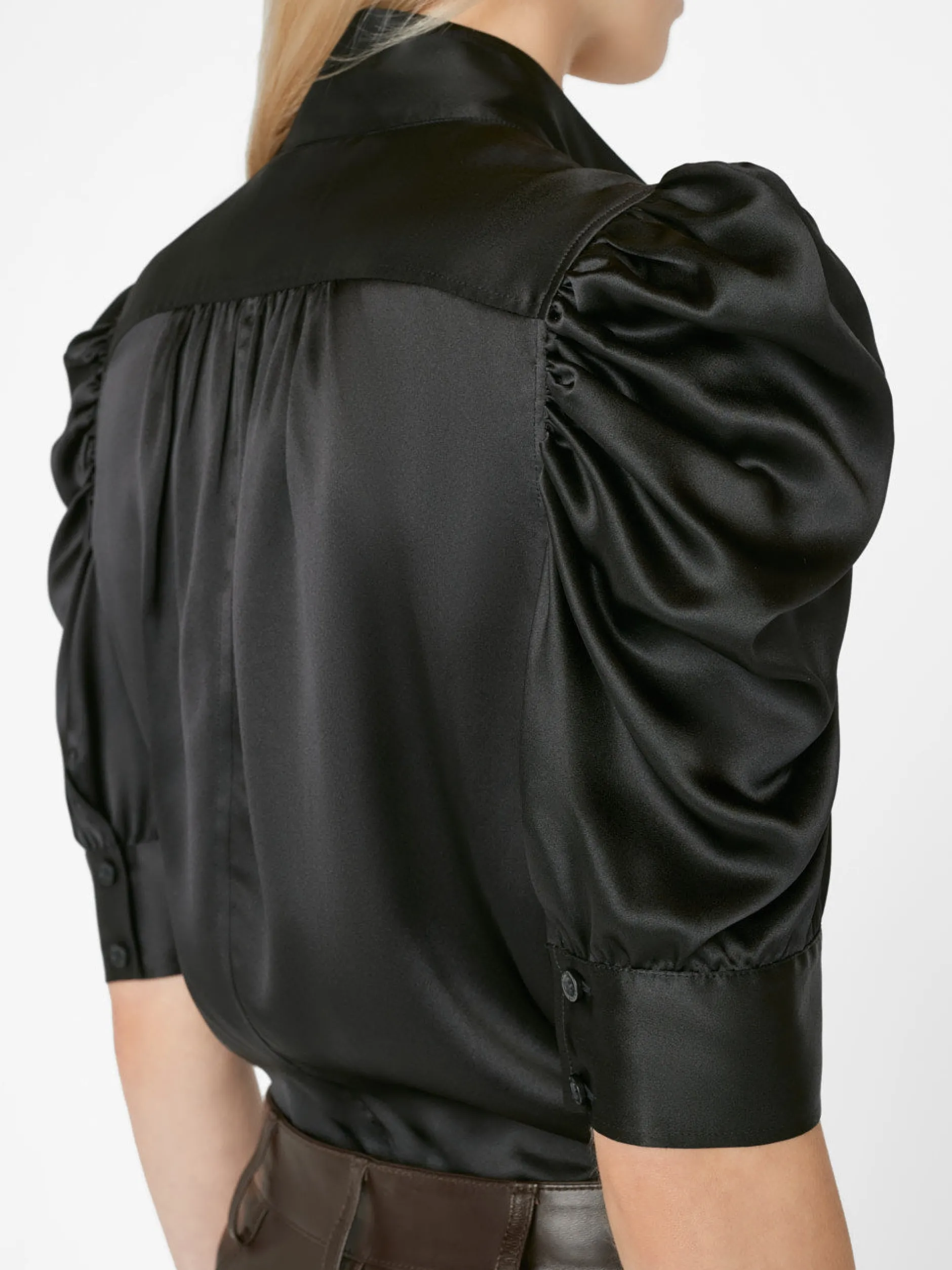 FRAME Gillian Top in Glossy<Women Tops & Blouses