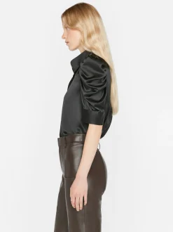 FRAME Gillian Top in Glossy<Women Tops & Blouses