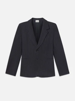 FRAME Grandfather Blazer in Navy Multi<Women Jackets & Coats