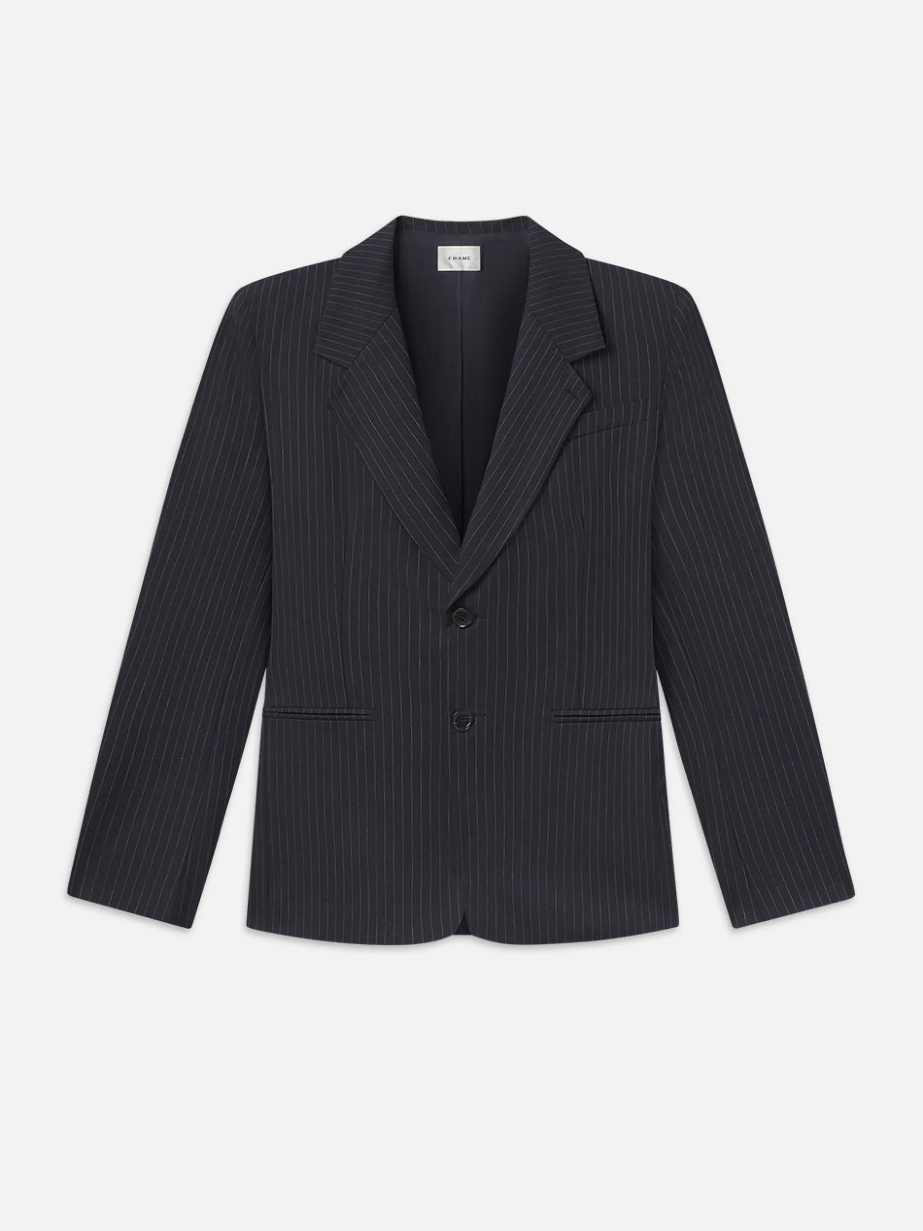 FRAME Grandfather Blazer in Navy Multi<Women Jackets & Coats