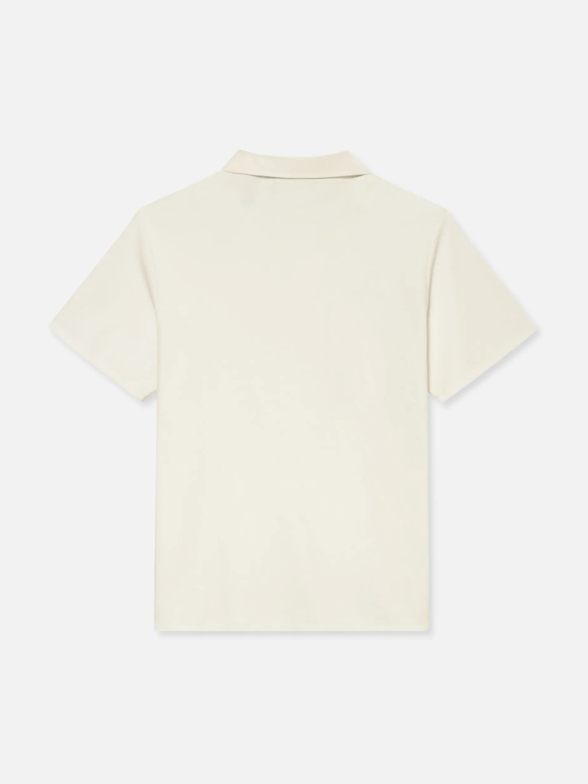 FRAME Jacquard Polo in Off White< Tees & Polos