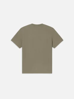 FRAME Jacquard Relaxed Tee in Dry Sage< Tees & Polos