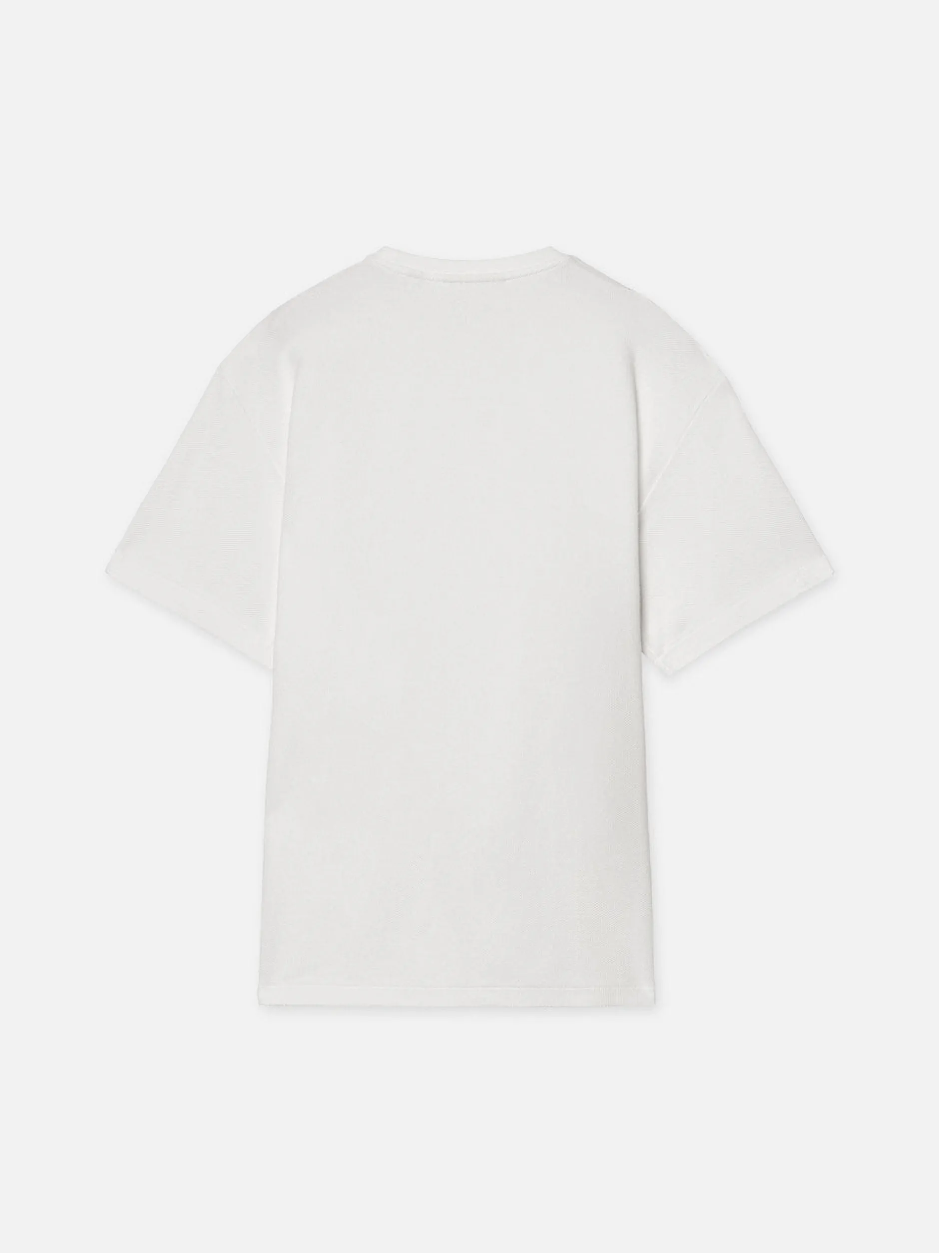 FRAME Jacquard Relaxed Tee in Off White< Tees & Polos