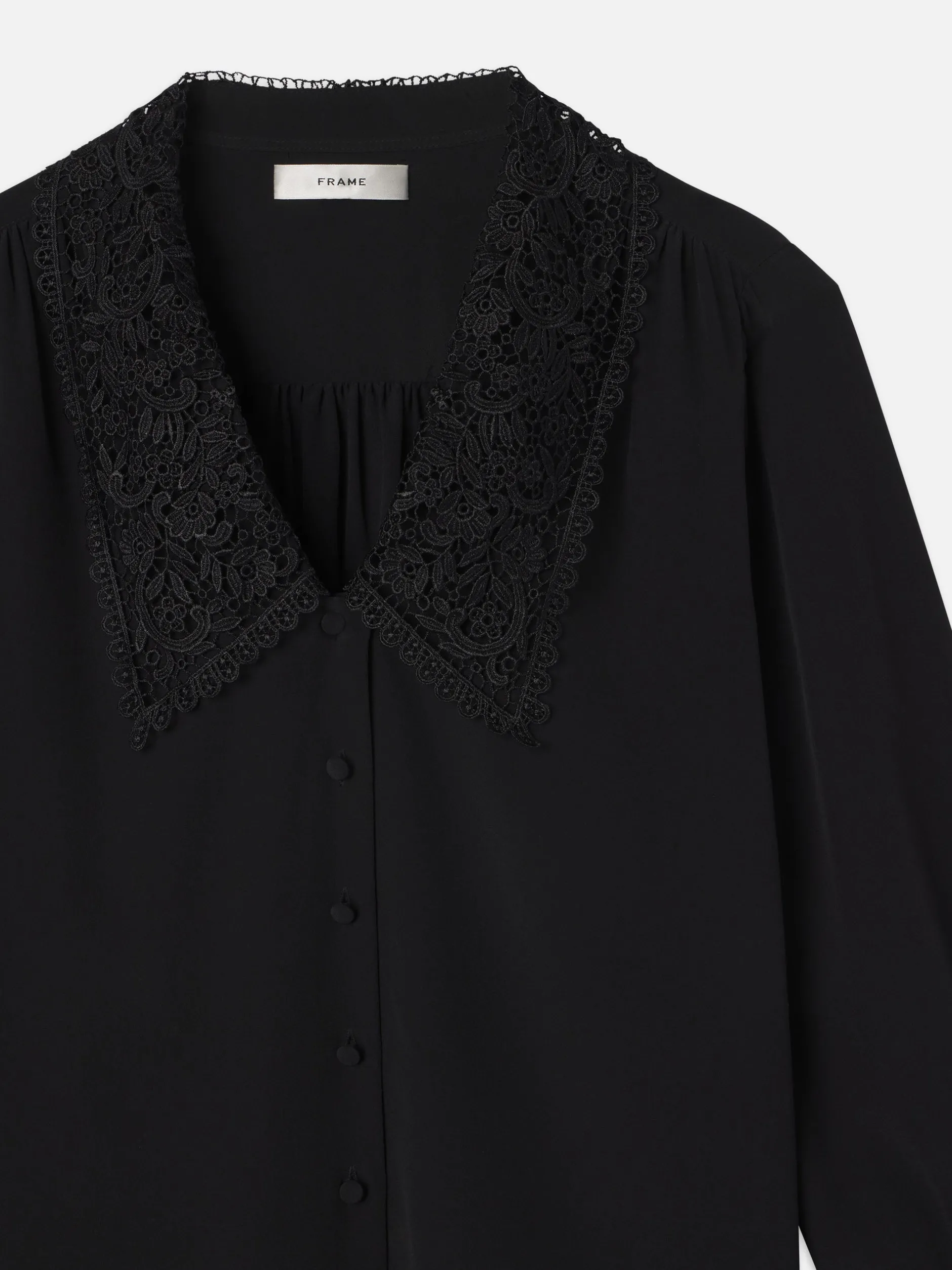 FRAME Lace Collar Blouse in<Women Tops & Blouses